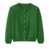 Miccina Girls Cardigan Sweater School Uniforms Toddler Long Sleeve Button Knit Solid Sweaters Tops Green view 1