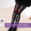 TC.ES Day of The Dead Skeleton Tights Dia De Los Muertos Legging with Feet, Halloween Zombie Costume Skull Stocking Socks (L Size) view 3