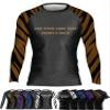 DEHAHA Unisex Youth Customized No-Gi Zebra Ranked Rashguards Jiu Jitsu Long Sleeve Base Shirt, Brown XX-Small view 1