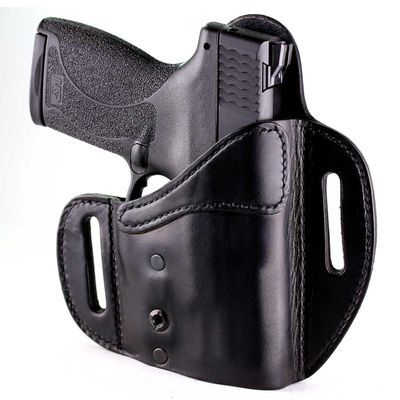 Urban Carry LockLeather OWB Holster for Kimber Micro 9 Comfortable Concealed Carry Holster with Secure Slide-Lock Retention | Hybrid Leather/Polymer Design Fits 3.2" Barrel | Right Hand Fit