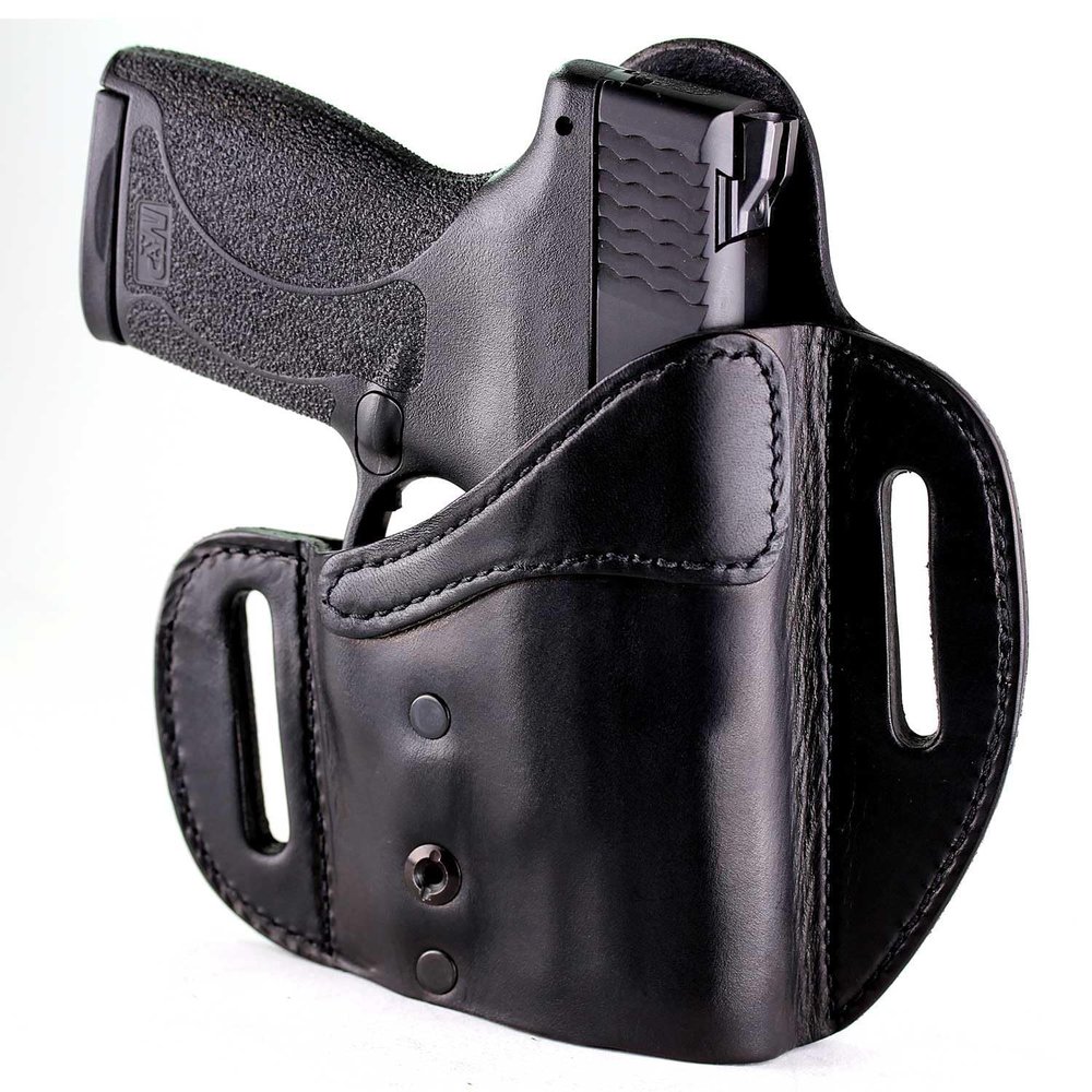 Urban Carry LockLeather OWB Holster for Kimber Micro 9  Comfortable Concealed Carry Holster with Secure Slide-Lock Retention | Hybrid Leather/Polymer Design  Fits 3.2" Barrel | Right Hand Fit