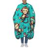 55x66 Inch Adult Barber Cape Monkey-Diving-Enjoy-Holiday Adult Haircut Cape With Snap Closure view 1