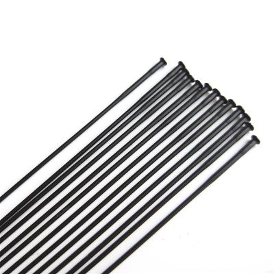 USZIJIE 36Pcs Super Light Pillar PSR TB2015 Fit for Bicycle Spokes 14G Round Straight Pull Rays Stainless Steel Black Triple Butted Bike Parts(290mm)