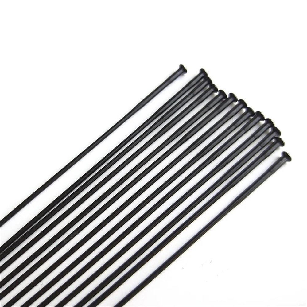 USZIJIE 36Pcs Super Light Pillar PSR TB2015 Fit for Bicycle Spokes 14G Round Straight Pull Rays Stainless Steel Black Triple Butted Bike Parts(290mm)