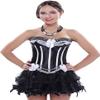 ADELCE Plus Size Corset Top for Women Bustier Lace up Gothic Lingerie Burlesque Costume Dress White 7XL view 2