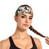 WZYWHJ Soft and Absorbent Headband for Red Basketball Workout - Ideal Hair Accessory for Yoga, Running, and More! English Bulldogs Pattern, Black view 3