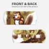 WZYWHJ Soft and Absorbent Headband for Red Basketball Workout - Ideal Hair Accessory for Yoga, Running, and More! Nut-eating squirrel Pattern, Black view 2