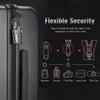 ANVIL TSA Approved Luggage Locks with Search Alert Indicator, 4-Digit Combination Suitcase Lock, Advanced TSA008 Core Heavy Duty Anti-Theft Travel Lock for Double Zippers, Backpacks (8, Black) view 4