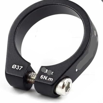 ZerHoc Bike Seat Post Clamp 1 Pcs Aluminum Seatpost Collar Clamp 37mm 38.1mm 38.6mm Big Size Bolt Fixed Type Seat Post Clamp Seat Clamp(Id 37mm)