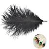 KTGCOZS Pack of 5 10-12" Dyed Ostrich Feathers Herl Plume Fluffy Nymph Body Fly Tying Materials Wedding Supplies DIY (Pink 5pcs) view 3