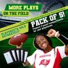 5-Pack Football Play Wristbands - Youth Quarterback Gear - Wristband Playbook - Softball Wristbands for Signs view 2