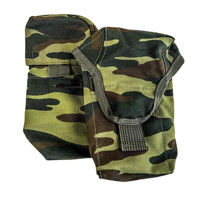 Tactical Pouch for 2 Magazines, 1 Signaling Devices Right & Knife MOLLE T Russian Army (Flora)