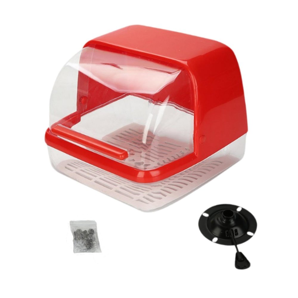 Aymzbd Gym Chalk Holder Chalk Box Adjustable Handle Portable Gymnastics Chalk Holder Weightlifting Chalk Bucket Holder for Climbing, Red, 27x22x24cm