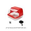 Aymzbd Gym Chalk Holder Chalk Box Adjustable Handle Portable Gymnastics Chalk Holder Weightlifting Chalk Bucket Holder for Climbing, Red, 27x22x24cm view 2
