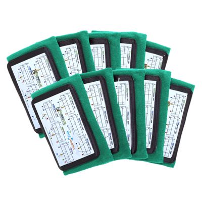 10-Pack Football Play Wristbands - Youth Quarterback Gear - Wristband Playbook - Softball Wristbands for Signs