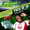 10-Pack Football Play Wristbands - Youth Quarterback Gear - Wristband Playbook - Softball Wristbands for Signs view 2