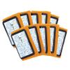 10-Pack Football Play Wristbands - Youth Quarterback Gear - Wristband Playbook - Softball Wristbands for Signs view 1
