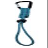 Handmade Water Bottle Sling Holder Carrier Strap Handle Paracord Cobra Knot Carabiner Lightweight Convenient Portable Hands Free by KNOTS SO FAST (TURQUOISE D) view 2