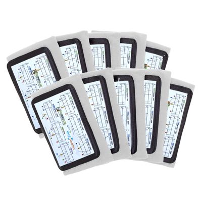 10-Pack Football Play Wristbands - Youth Quarterback Gear - Wristband Playbook - Softball Wristbands for Signs