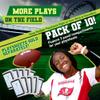 10-Pack Football Play Wristbands - Youth Quarterback Gear - Wristband Playbook - Softball Wristbands for Signs view 2