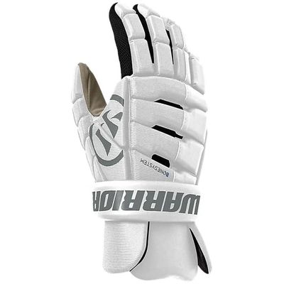 WARRIOR Burn Lacrosse Gloves, 2024 Model (Medium 12""), White