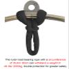 Chirp Wheel Yoga Back Wheel Circus Aerial Ring with Non-slip Tape/ Ceiling Ancho, Hanging Yoga Hoop for Acrobatic/ Gymnastics/ Aerial Fitness, 80/ 90/ 100 cm Aerial Ring Set(Only Thicker weight belt) view 2