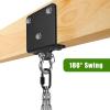 BeneLabel Beam Hanger Punching Bag Hanger 1000 LB Capacity Beam Mount Hardware for Heavy Bag Ceiling Mount with Carabiner 180 Swing Bracket Hooks for Boxing Bag view 4
