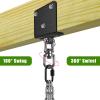 BeneLabel Punching Bag Hanger for Heavy Bag 1000 LB Capacity Beam Mount Hardware 360 Rotation Boxing Bag Ceiling Mount I-Beam Heavy Bag Hanger with Carabiner view 3