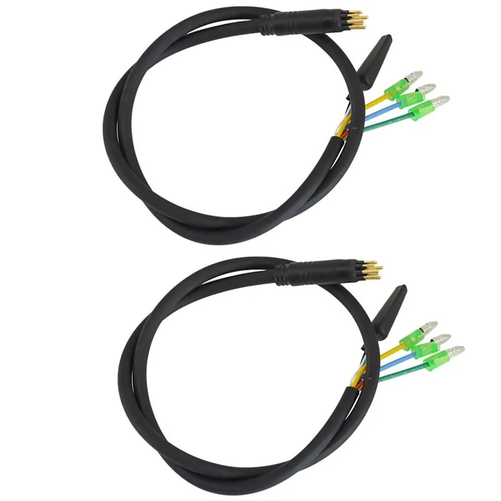9 Pin Waterproof Wheel Motor Extension Cable for Electric Bike, 2PCS