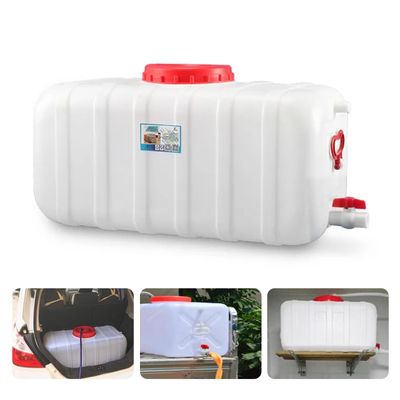 Heavy Duty Water Container Plastic Water Storage Carrier with Tap 50l 80l 110l 200l Water Tank Water Bottle Dispenser for Camping Caravan Hiking Outdoor(Size:80L)