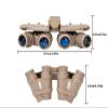 GPNVG 18 Night Vision Goggles Dummy Model with NVG Mount for PVS15/PVS18, Four-Tube Binocular Night Vision for Tactical Helmet NVG Mount, Cosplay Prop, CS Game,No Function (Tan) view 2