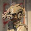 GPNVG 18 Night Vision Goggles Dummy Model with NVG Mount for PVS15/PVS18, Four-Tube Binocular Night Vision for Tactical Helmet NVG Mount, Cosplay Prop, CS Game,No Function (Tan) view 4