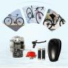 110CC Bicycle Engine Bike Motor Kit, 2-Stroke Gas Motorized Bike Conversion Kit w/Air Cooling&CDI Ignition System, 6000RPM Single-Cylinder Gasoline Petrol Bicycle Motor for Most 26" 28" Bikes (Silver) view 4