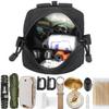 2 Pack Mini Tactical Molle Compact Ammo Pouch - General Purpose Admin Pouches Small Admin Molle Pouches EDC Tool GP Pouch Bag Horizontal Utility Multi-Purpose Waist Belt Bag(Black) view 3