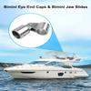 HZSIFU 12PCS 316 Stainless Steel Bimini Top Hardware, Bimini Top Cap Jaw Slide and Swivel Hinge for 1 OD Boat Fittings view 4