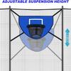 LEADWIN Trampoline Basketball Hoop with Pump and Mini Ball, Waterproof, Soft Materials, Easy to Assemble, Sturdy for Dunk Fit, All Ages, Blue view 2