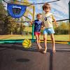 LEADWIN Trampoline Basketball Hoop with Pump and Mini Ball, Waterproof, Soft Materials, Easy to Assemble, Sturdy for Dunk Fit, All Ages, Blue view 3