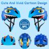 Kids Bike Helmet for Toddler Age 3-8, Lightweight 3D Children Bicycle Helmet for Boys and Girls Multi Sport Adjustable for Scooter Bicycle Youth Child Skateboard Safety Cycling Skating (Blue) view 2