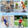 Kids Bike Helmet for Toddler Age 3-8, Lightweight 3D Children Bicycle Helmet for Boys and Girls Multi Sport Adjustable for Scooter Bicycle Youth Child Skateboard Safety Cycling Skating (Blue) view 4