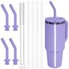 Greant 5 PCS Press in Straw for Hydroflask Tumbler, Replacement Straws for Hydro Flask Tumbler Straw 20 oz, 28 oz, 32 oz, 40 oz (4 PCS, Lupine, for Hydroflask Tumbler 20oz-40oz) view 1