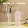 Greant 5 PCS Press in Straw for Hydroflask Tumbler, Replacement Straws for Hydro Flask Tumbler Straw 20 oz, 28 oz, 32 oz, 40 oz (4 PCS, Lupine, for Hydroflask Tumbler 20oz-40oz) view 4