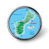 Maps of Guam Badge Lapel Pin Badge Clothes Backpack Hat Decoration view 1