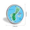 Maps of Guam Badge Lapel Pin Badge Clothes Backpack Hat Decoration view 2