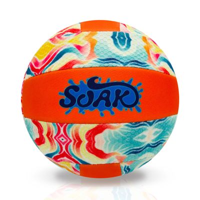 SOAK Soft Beach Volleyball - Glow at Night, Waterproof Indoor Outdoor Volleyball for Adults, Teens, and Volleyball Fans, Official Size 5