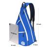 A11N Pickleball Bag, Reversible Crossbody Sling Bag/Backpack for Women Men, Blue & White view 4