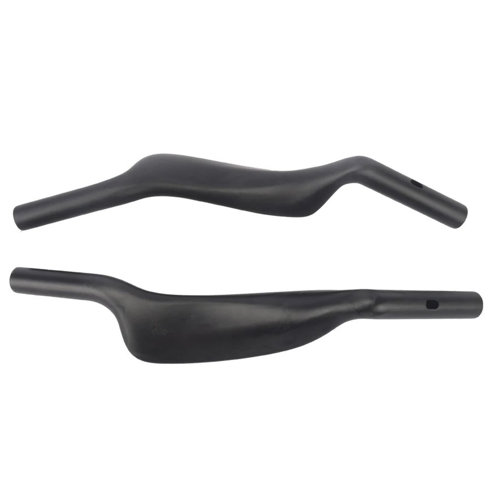 OUZINE TT Hand Rest Handle Extension Bar Handlebar Triathlon Time Trial Cycling Parts Road Bicycle Carbon Bicycle Rest TT Handlebar Clip on Bars Handlebar(No Hole)