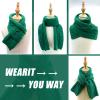 YATANAM Toddler Scarf Warm Knit Kids Neck Warmer Soft Stretch Baby Winter Scarves for Boys Girls (C-navy) view 2