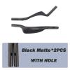 OUZINE TT Hand Rest Handle Extension Bar Handlebar Carbon Fiber Triathlon Time Trial Cycling Parts Road Bicycle Rest 44 TT Handlebar Clip Handlebar Extensiona(Black Matte Hole) view 2
