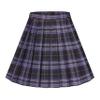 Urban CoCo Women's Uniforms Plaid Pleated Mini Skirt (#9, XL) view 1