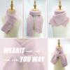 YATANAM Toddler Scarf Warm Knit Kids Neck Warmer Soft Stretch Baby Winter Scarves for Boys Girls (B-grey) view 2